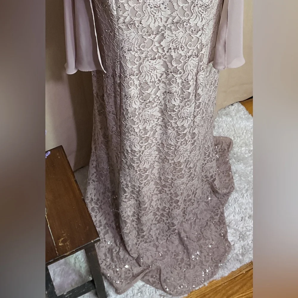 Ignight Evenings By Camille La Vie Blush Mother Of The Bride Long Formal Dress - Picture 5 of 13